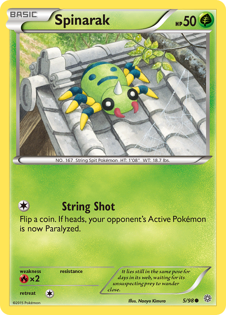 Spinarak (5/98) [XY: Ancient Origins] - Comfy Hobbies