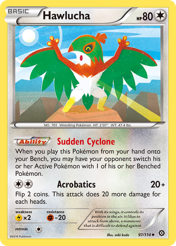 Hawlucha (97/114) [XY: Steam Siege] - Comfy Hobbies