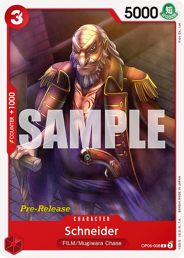 Schneider [Wings of the Captain Pre-Release Cards] - Comfy Hobbies