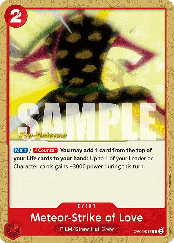 Meteor-Strike of Love [Wings of the Captain Pre-Release Cards] - Comfy Hobbies