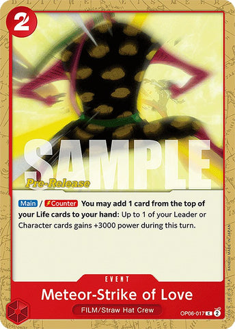 Meteor-Strike of Love [Wings of the Captain Pre-Release Cards] - Comfy Hobbies