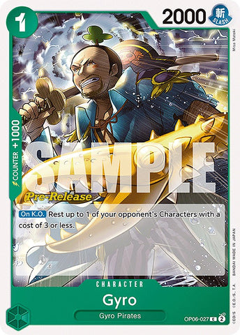 Gyro [Wings of the Captain Pre-Release Cards] - Comfy Hobbies
