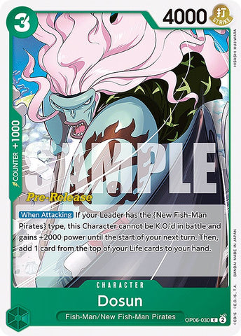 Dosun [Wings of the Captain Pre-Release Cards] - Comfy Hobbies