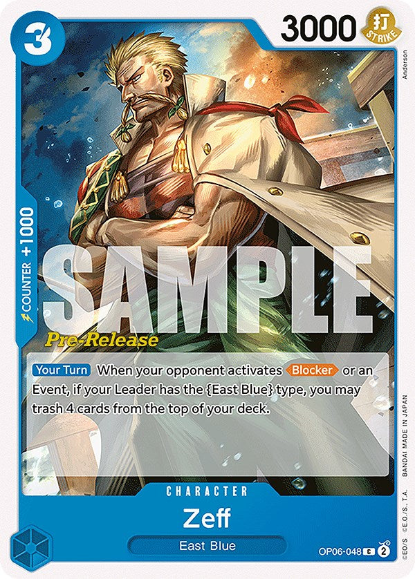 Zeff [Wings of the Captain Pre-Release Cards] - Comfy Hobbies