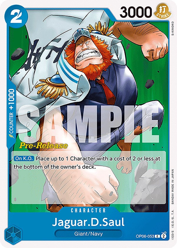 Jaguar.D.Saul [Wings of the Captain Pre-Release Cards] - Comfy Hobbies