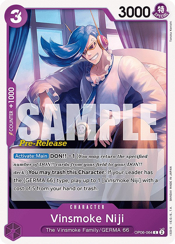 Vinsmoke Niji (064) [Wings of the Captain Pre-Release Cards] - Comfy Hobbies