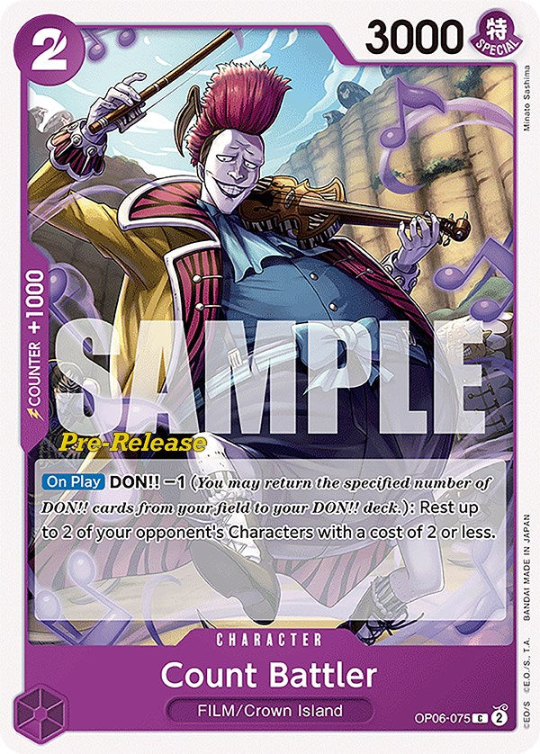 Count Battler [Wings of the Captain Pre-Release Cards] - Comfy Hobbies