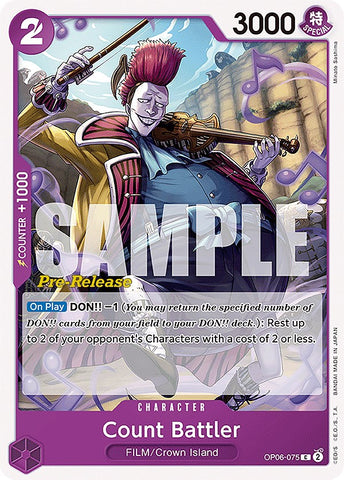 Count Battler [Wings of the Captain Pre-Release Cards] - Comfy Hobbies