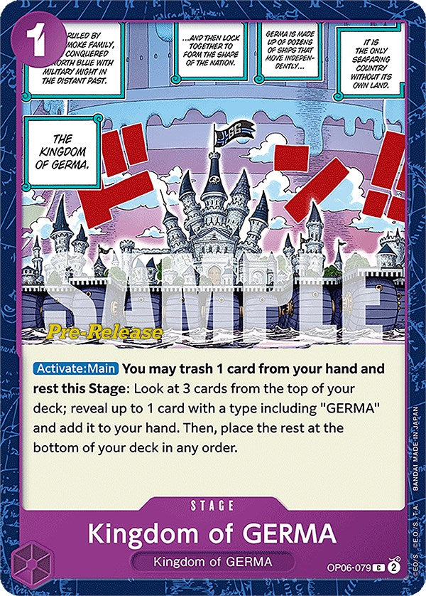 Kingdom of GERMA [Wings of the Captain Pre-Release Cards] - Comfy Hobbies