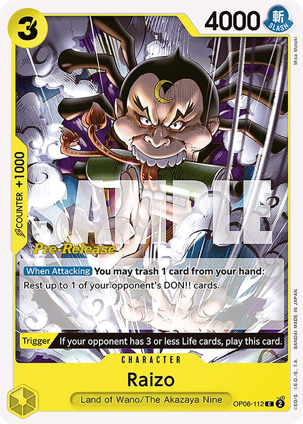 Raizo [Wings of the Captain Pre-Release Cards] - Comfy Hobbies