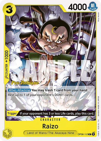 Raizo [Wings of the Captain Pre-Release Cards] - Comfy Hobbies