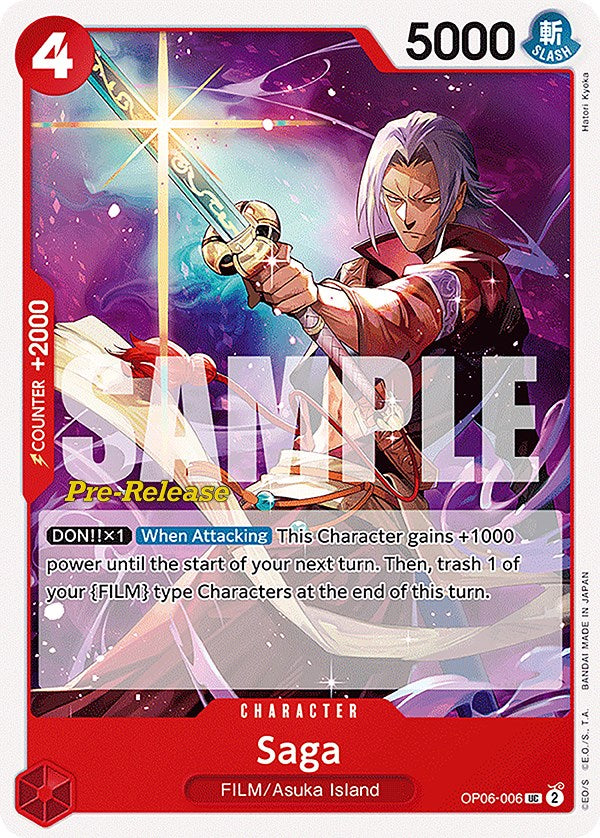 Saga [Wings of the Captain Pre-Release Cards] - Comfy Hobbies