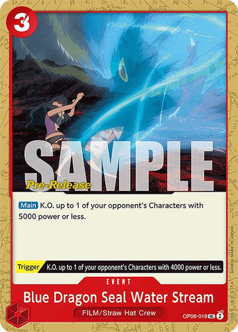 Blue Dragon Seal Water Stream [Wings of the Captain Pre-Release Cards] - Comfy Hobbies