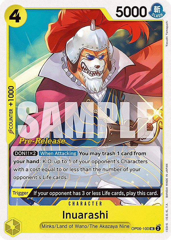Inuarashi [Wings of the Captain Pre-Release Cards] - Comfy Hobbies