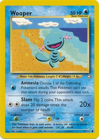 Wooper (82/111) [Neo Genesis Unlimited] - Comfy Hobbies