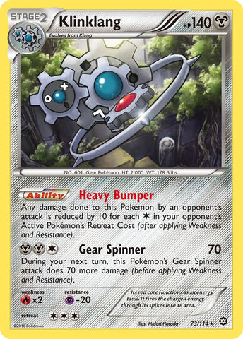 Klinklang (73/114) (Theme Deck Exclusive) [XY: Steam Siege] - Comfy Hobbies