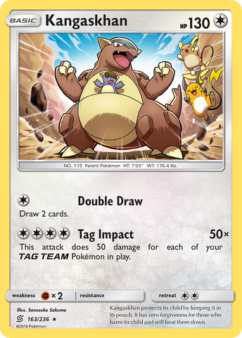 Kangaskhan (163/236) [Sun & Moon: Unified Minds] - Comfy Hobbies