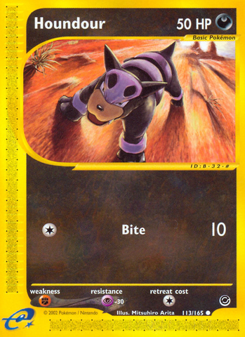 Houndour (113/165) [Expedition: Base Set] - Comfy Hobbies