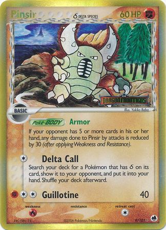 Pinsir (9/101) (Delta Species) (Stamped) [EX: Dragon Frontiers] - Comfy Hobbies