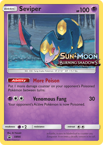 Seviper (SM46) [Sun & Moon: Black Star Promos] - Comfy Hobbies