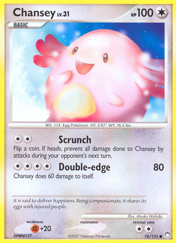 Chansey (76/123) [Diamond & Pearl: Mysterious Treasures] - Comfy Hobbies