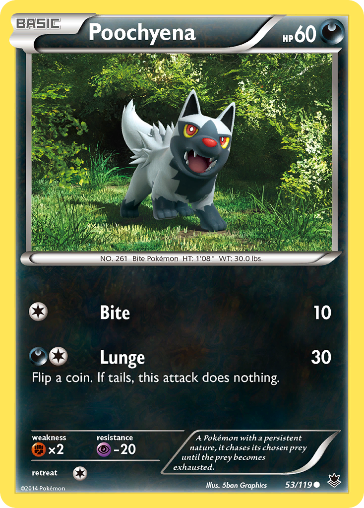 Poochyena (53/119) [XY: Phantom Forces] - Comfy Hobbies