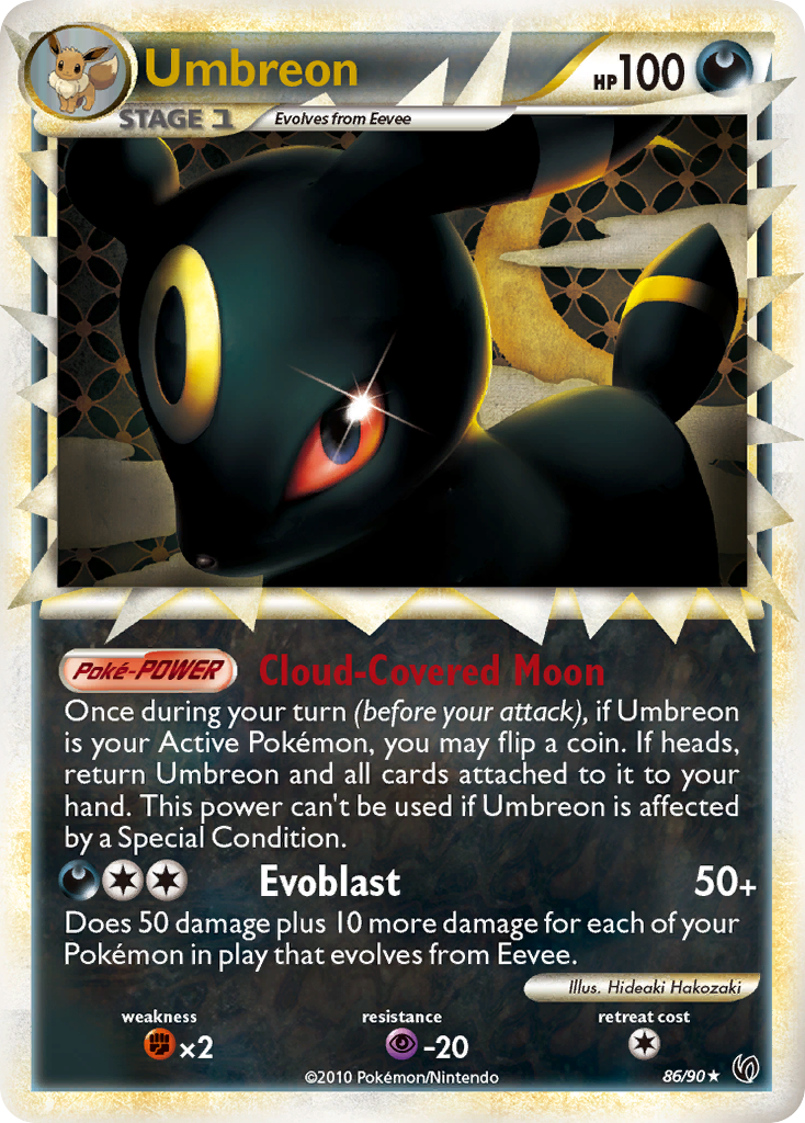 Umbreon (86/90) [HeartGold & SoulSilver: Undaunted] - Comfy Hobbies