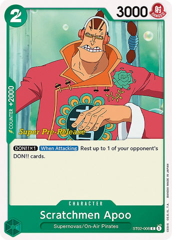 Scratchmen Apoo [Super Pre-Release Starter Deck: Worst Generation] - Comfy Hobbies