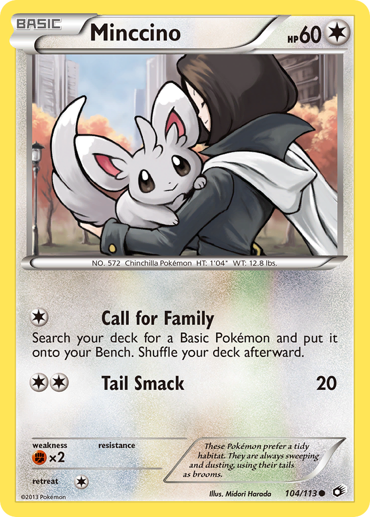 Minccino (104/113) [Black & White: Legendary Treasures] - Comfy Hobbies
