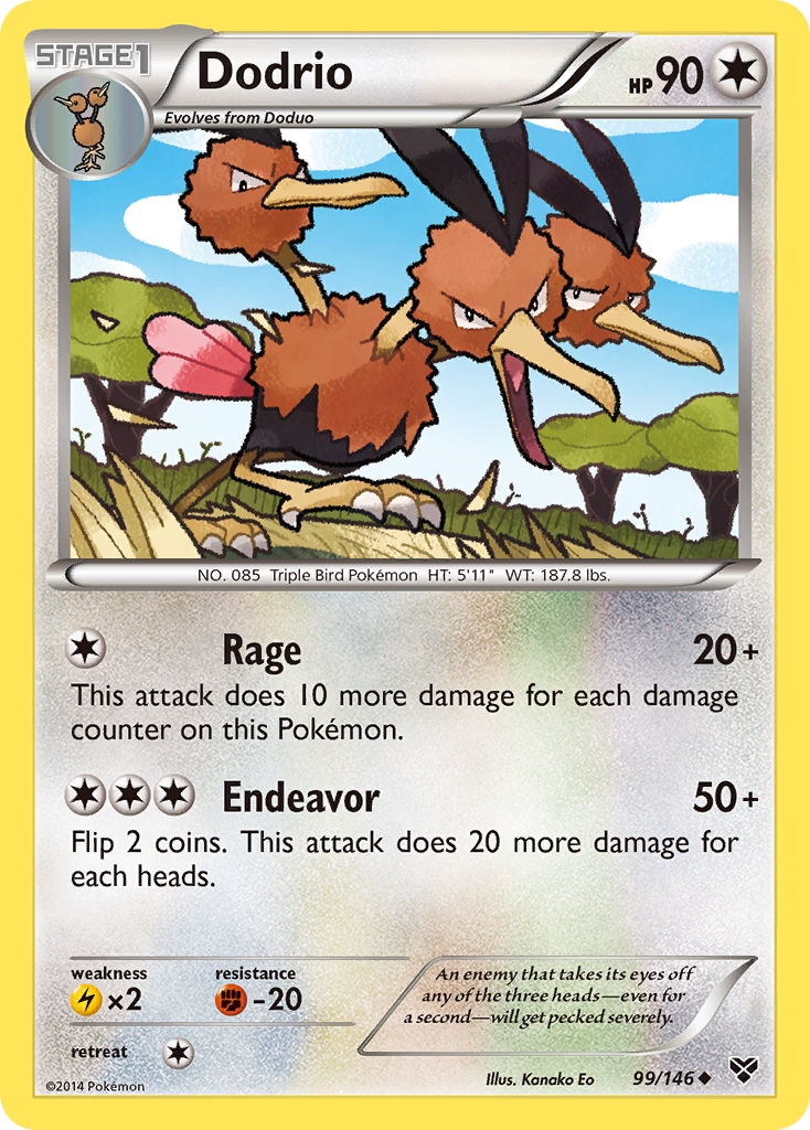 Dodrio (99/146) [XY: Base Set] - Comfy Hobbies