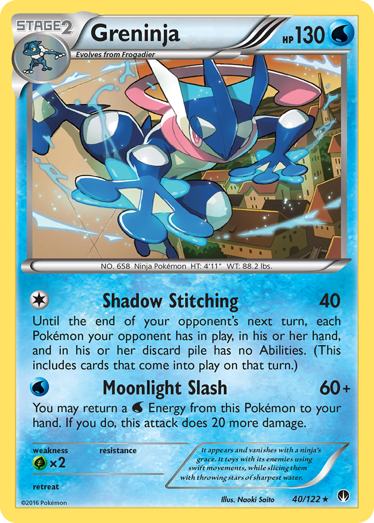 Greninja (40/122) [XY: BREAKpoint] - Comfy Hobbies