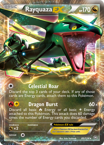 Rayquaza EX (85/124) [Black & White: Dragons Exalted] - Comfy Hobbies