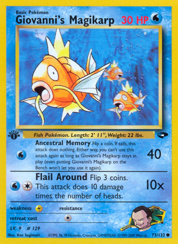 Giovanni's Magikarp (73/132) [Gym Challenge 1st Edition] - Comfy Hobbies