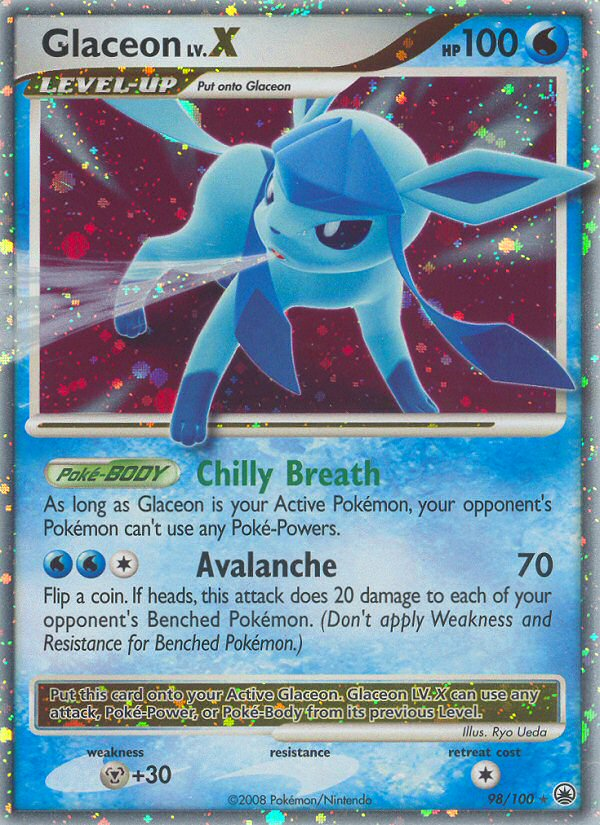 Glaceon LV.X (98/100) [Diamond & Pearl: Majestic Dawn] - Comfy Hobbies