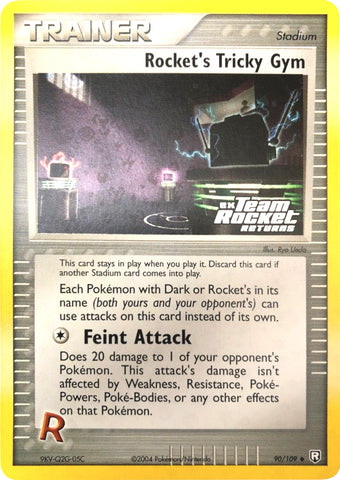 Rocket's Tricky Gym (90/109) (Stamped) [EX: Team Rocket Returns] - Comfy Hobbies