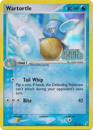 Wartortle (43/100) (Stamped) [EX: Crystal Guardians] - Comfy Hobbies