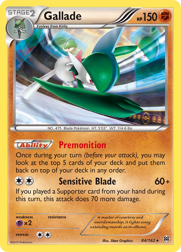 Gallade (84/162) (Cosmos Holo) (Blister Exclusive) [XY: BREAKthrough] - Comfy Hobbies