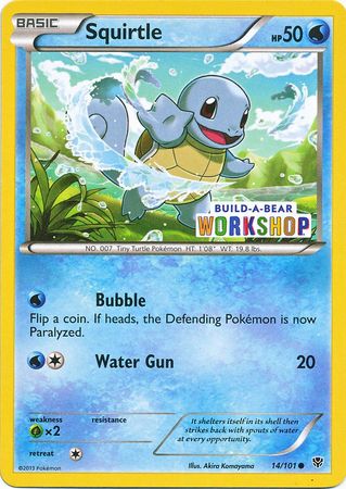 Squirtle (14/101) (Build A Bear Workshop Exclusive) [Black & White: Plasma Blast] - Comfy Hobbies