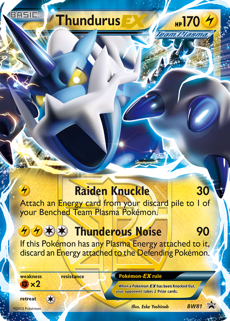 Thundurus EX (BW81) [Black & White: Black Star Promos] - Comfy Hobbies