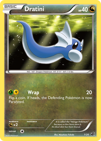 Dratini (1/20) [Black & White: Dragon Vault] - Comfy Hobbies