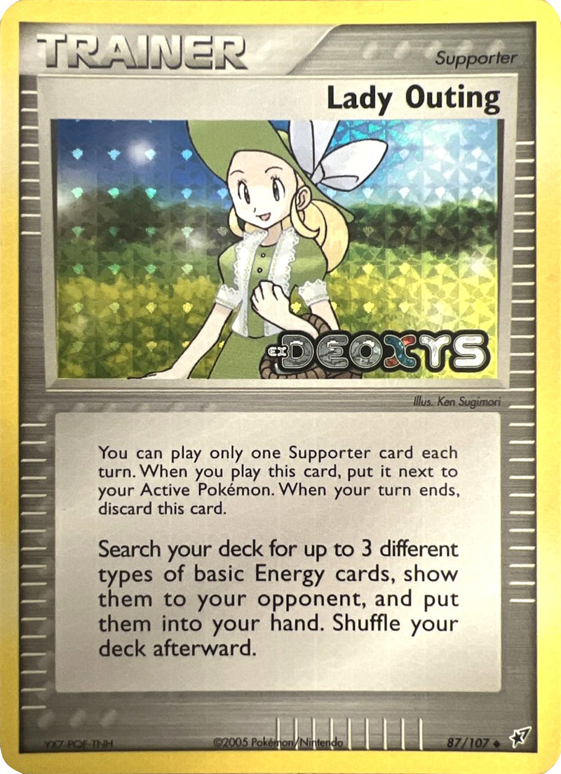 Lady Outing (87/107) (Stamped) [EX: Deoxys] - Comfy Hobbies