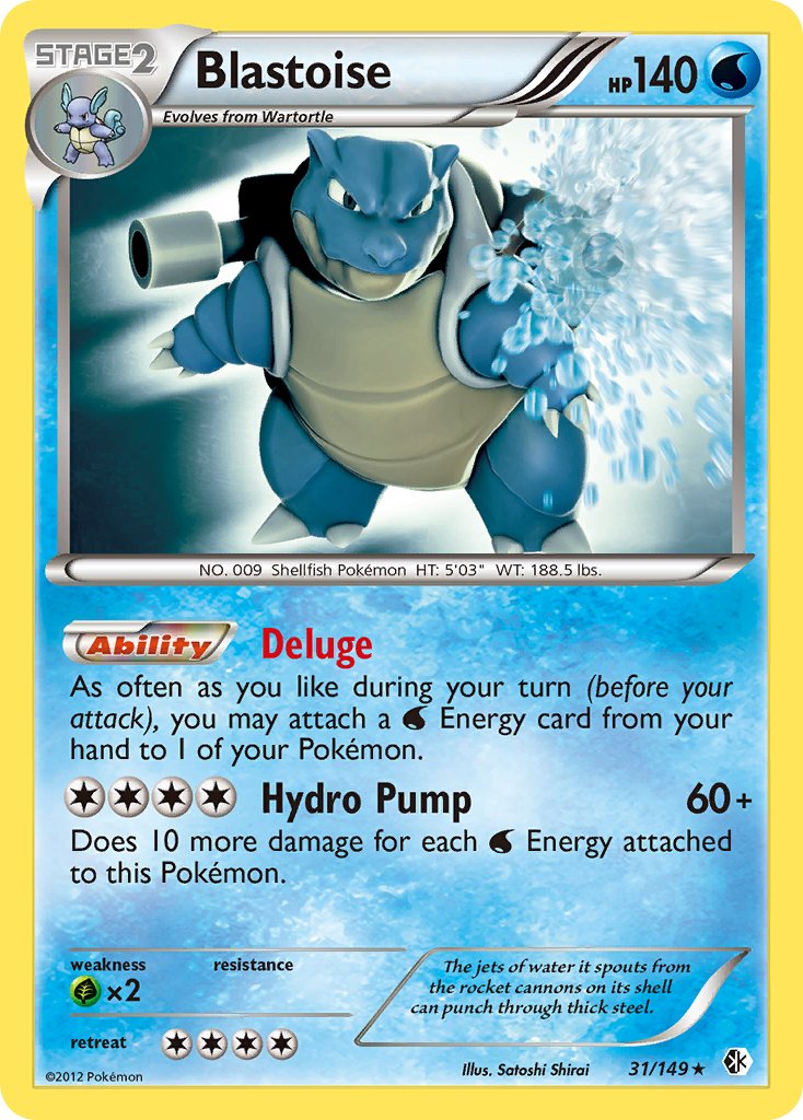 Blastoise (31/149) (Theme Deck Exclusive) [Black & White: Boundaries Crossed] - Comfy Hobbies