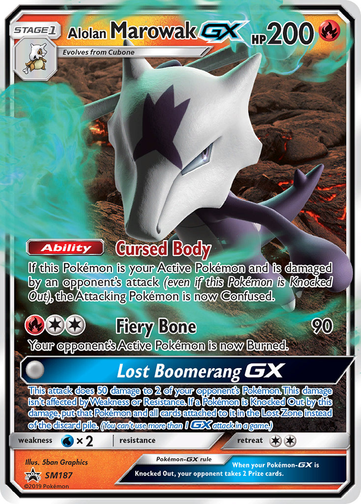 Alolan Marowak GX (SM187) [Sun & Moon: Black Star Promos] - Comfy Hobbies