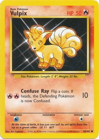 Vulpix (68/102) [Base Set Unlimited] - Comfy Hobbies