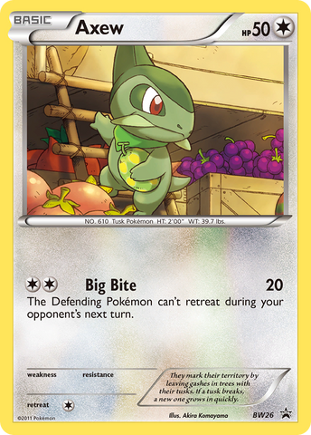 Axew (BW26) [Black & White: Black Star Promos] - Comfy Hobbies