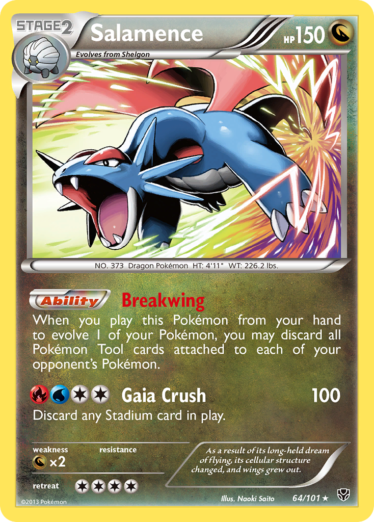 Salamence (64/101) [Black & White: Plasma Blast] - Comfy Hobbies
