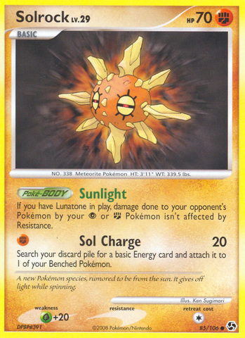 Solrock (85/106) [Diamond & Pearl: Great Encounters] - Comfy Hobbies
