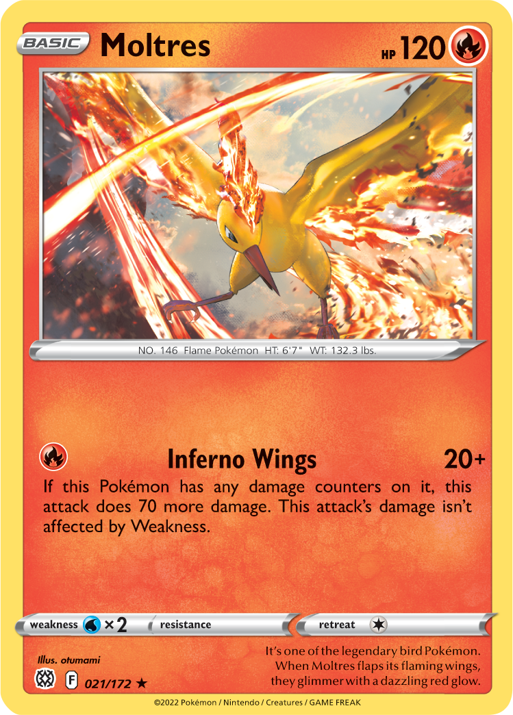 Moltres (021/172) (Theme Deck Exclusive) [Sword & Shield: Brilliant Stars] - Comfy Hobbies