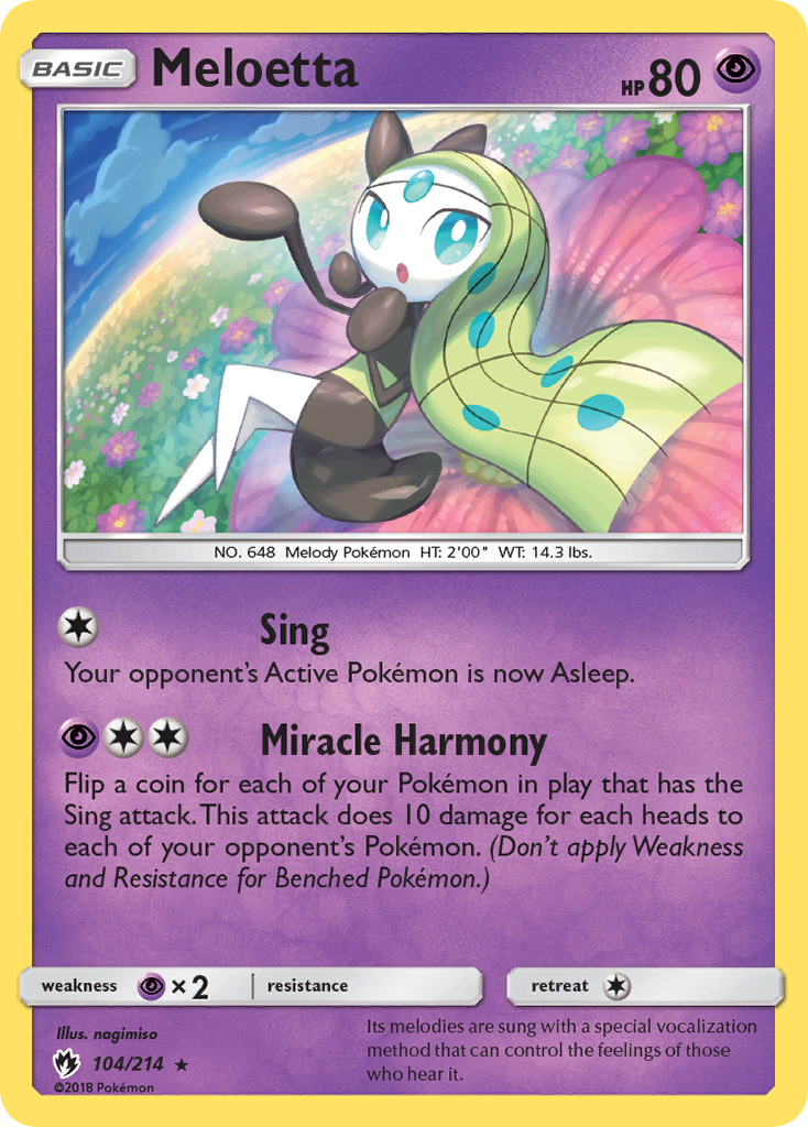 Meloetta (104/214) [Sun & Moon: Lost Thunder] - Comfy Hobbies