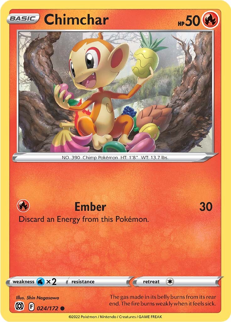 Chimchar (024/172) [Sword & Shield: Brilliant Stars] - Comfy Hobbies